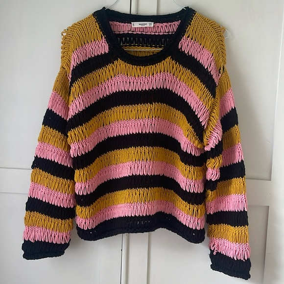 MANGO open knit sweater - Picture 1 of 5